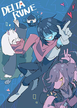 Deltarune Characters Posing