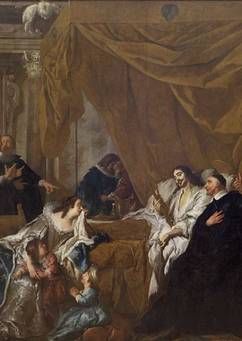 Royal Family in a Bedroom Scene