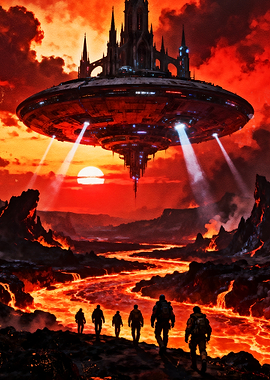 Alien Invasion on Volcanic Planet