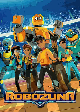 Robozuna characters in a stadium