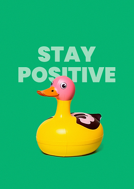 Stay Positive Rubber Duck