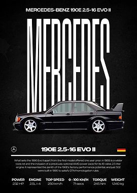 Mercedes-Benz 190E 2.5-16 Evo II Poster