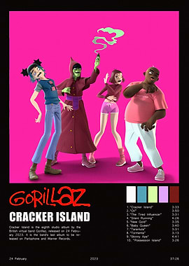 Gorillaz Cracker Island Album Art