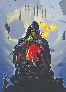 Death Stranding Character with BB Pod