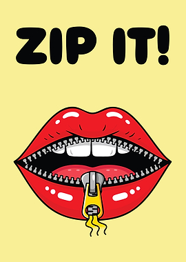 Zip It Lips Zipper