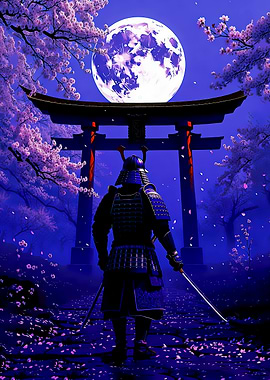Samurai Under a Blue Moon