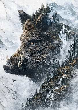 Wild Boar Guardian of the Jungle