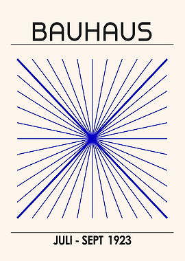 Bauhaus Poster with Geometric Design