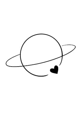 Planet with Heart Satellite