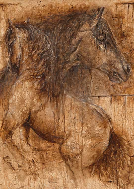 Lifting my Spirit, Spirit of Life - Earthy Horse Portrait