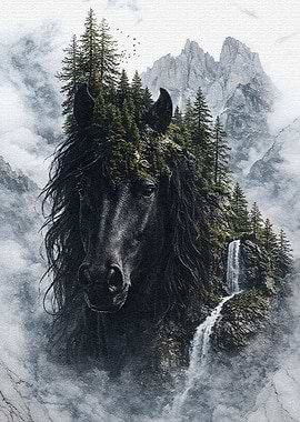 Black Majestic Spirit of the Wild