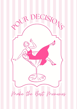 Art Deco Woman in Martini Glass