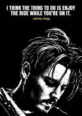 Johnny Depp Quote Poster