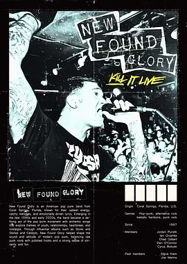 New Found Glory Kill It Live Poster