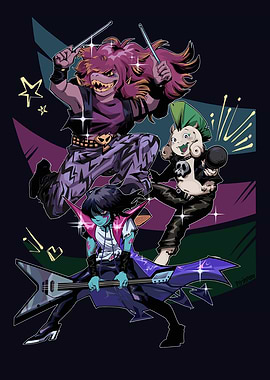 Deltarune Punk Rock Band Performing