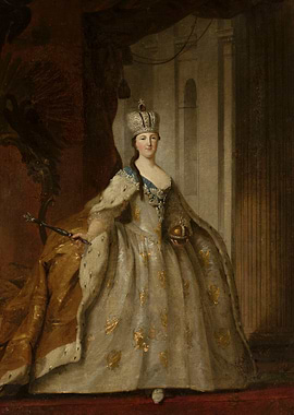 Portrait of a Queen in Royal Attire