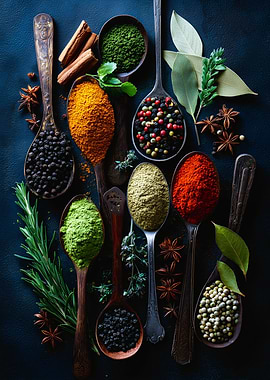 Spices on Spoons