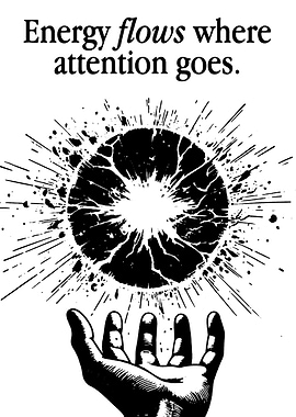 Energy flows where attention goes