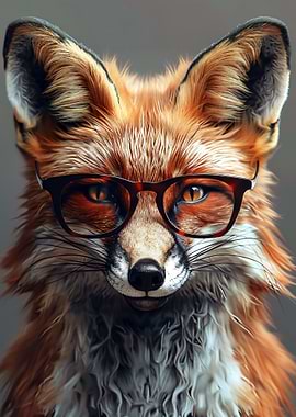 Fox Wearing Glasses
