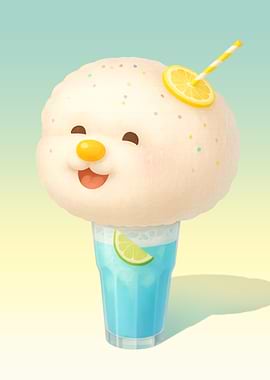 Cotton Candy Lemon Float