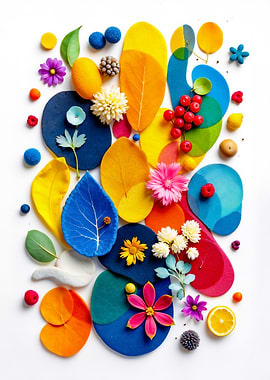 Vibrant Abstract Floral Arrangement