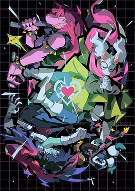 Deltarune Characters in Dynamic Poses