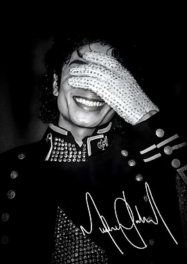 Michael Jackson with sequined glove
