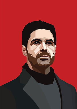 Mikel Arteta Pop Art Portrait