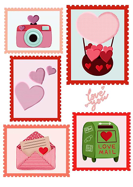 Valentine's Day Stamp Collection