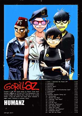Gorillaz Humanz Album Cover