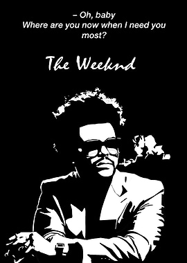 The Weeknd Silhouette with Lyrics