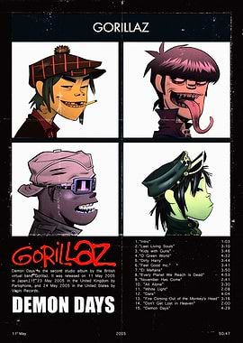 Gorillaz Demon Days Album Art