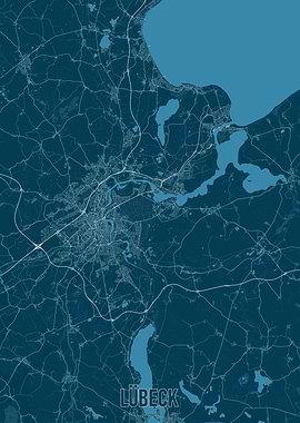 Lübeck City Map