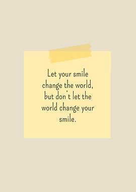 Inspirational Quote on a Sticky Note