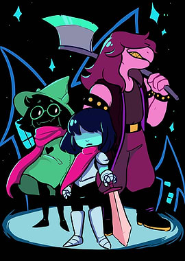 Deltarune Characters in Dark World