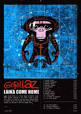 Gorillaz Laika Come Home Album Art