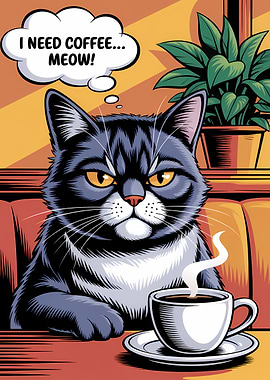 Grumpy Cat Needs Coffee