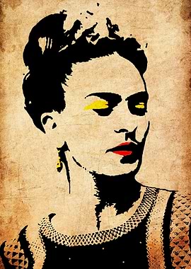 Frida Kahlo Pop Art Portrait