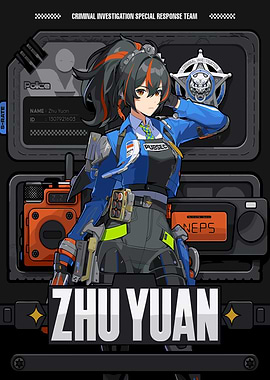 Zhu Yuan Police Character Art