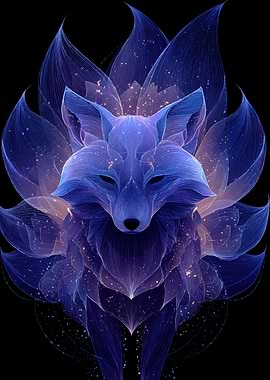 Enchanting Blue Fox Spirit