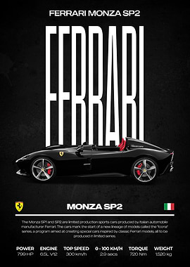 Ferrari Monza SP2 Poster