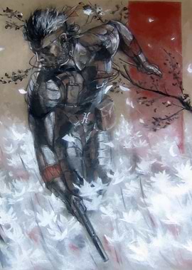 Snake in a Field of Flowers