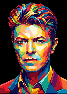 David Bowie Pop Art Portrait