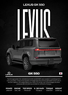 Lexus GX 550 Rear View