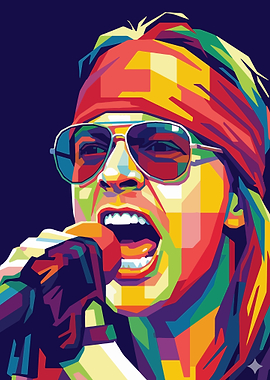 Axl Rose Pop Art Portrait