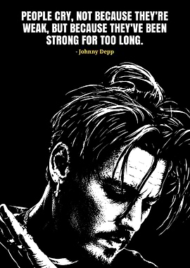 Johnny Depp Quote Poster