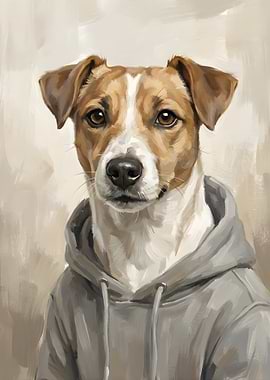 Dog Wearing a Hoodie