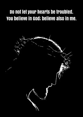 Jesus Crown of Thorns Silhouette