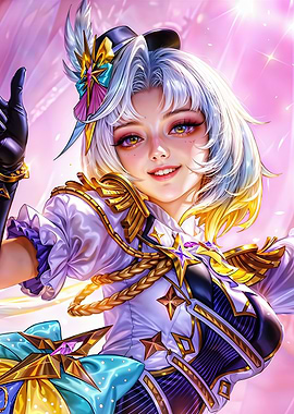 Anime Girl in Theatrical Costume