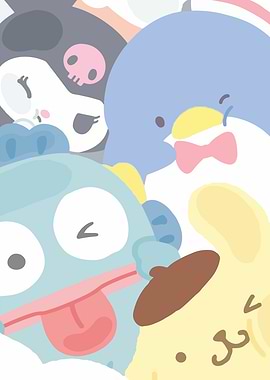 Cute Sanrio Characters Group